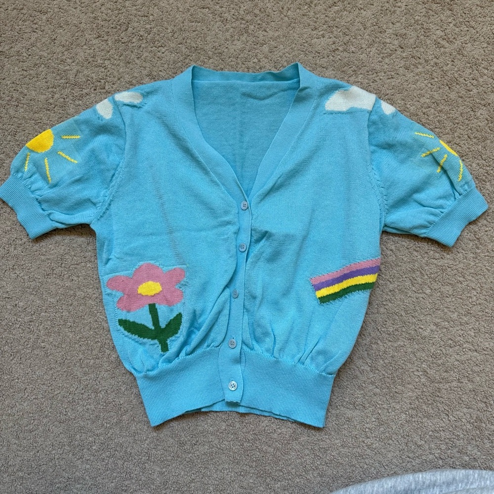dazy blue cardigan